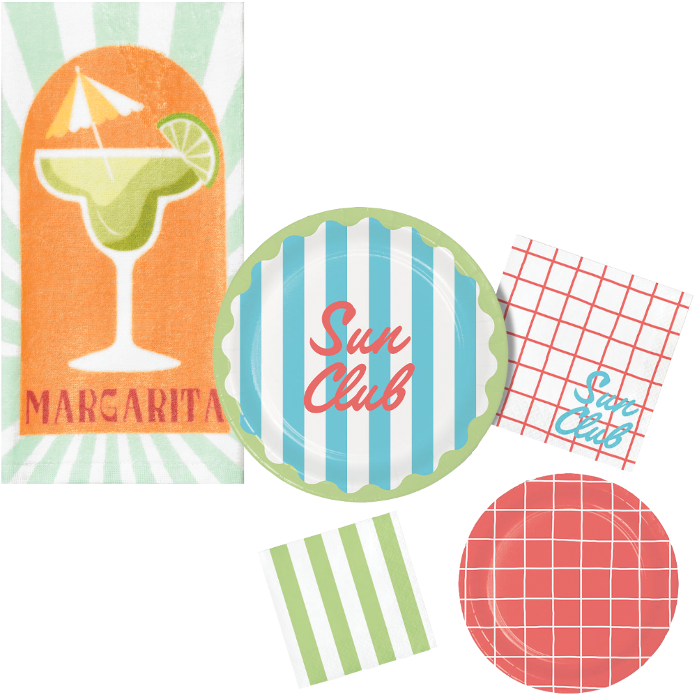 Everyday Living Paper Dinnerware and Kitchen Towels