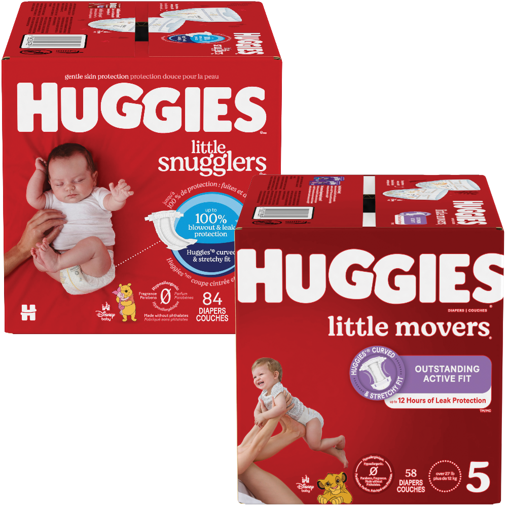Huggies Little Movers or Little Snugglers Diapers