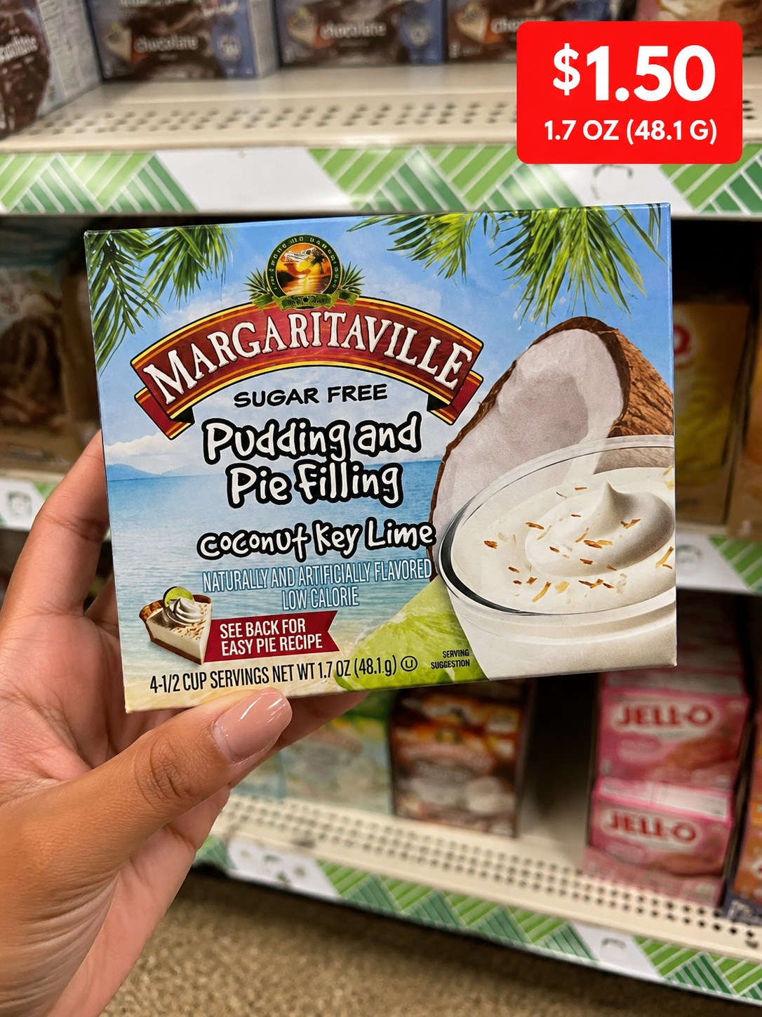 MARGARITAVILLE SUGAR FREE Pudding and Pie Filling coconut Key Lime