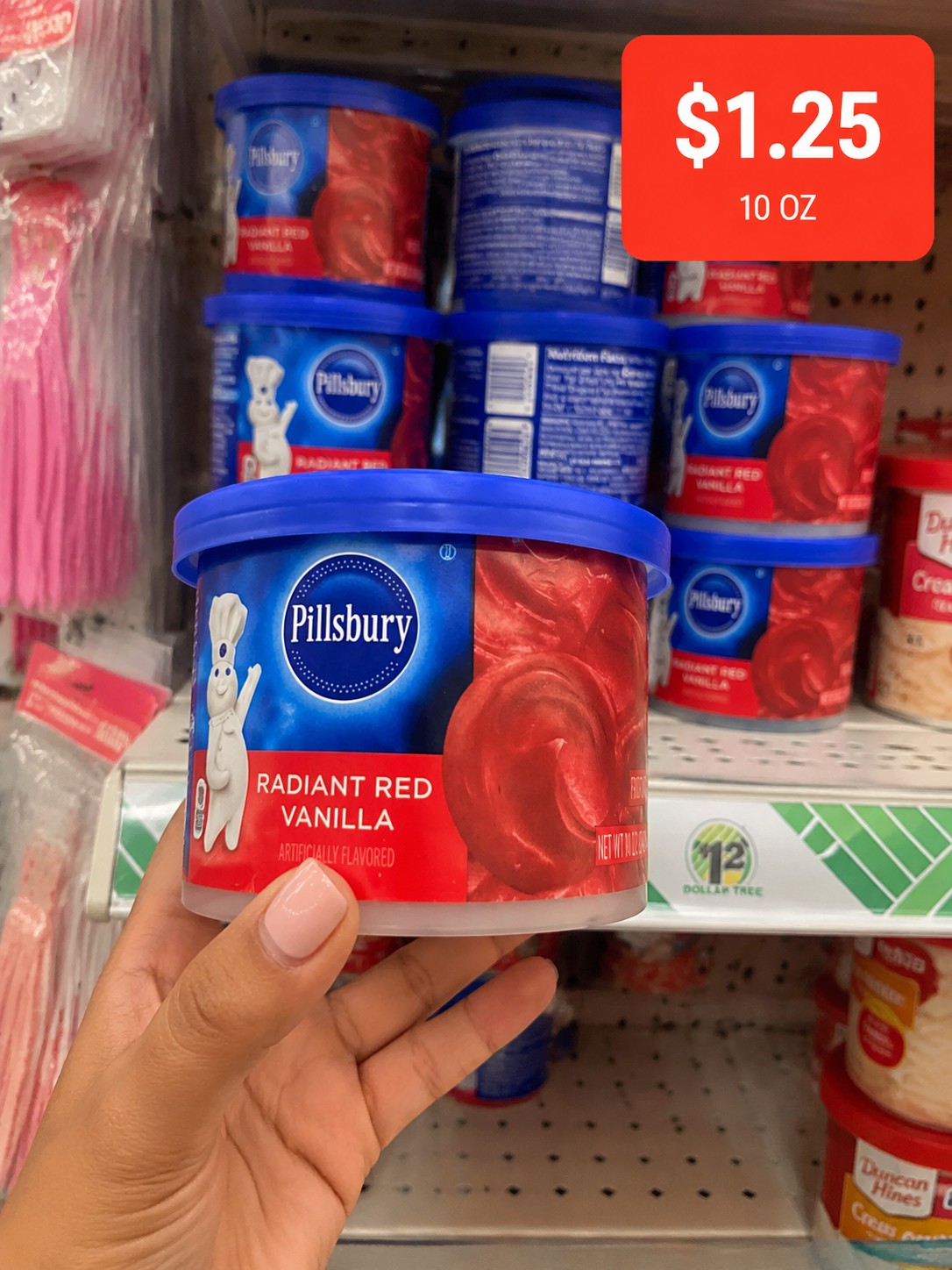 Pillsbury RADIANT RED VANILLA ARTIFICIALLY FLAVORED FROSTING