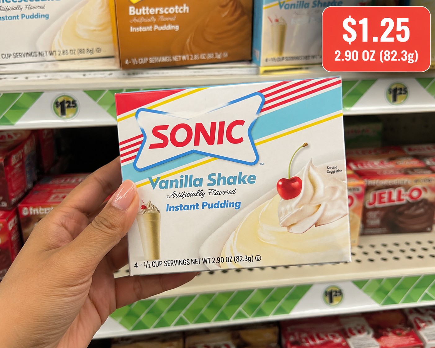 SONIC Vanilla Shake Artificially Flavored Instant Pudding