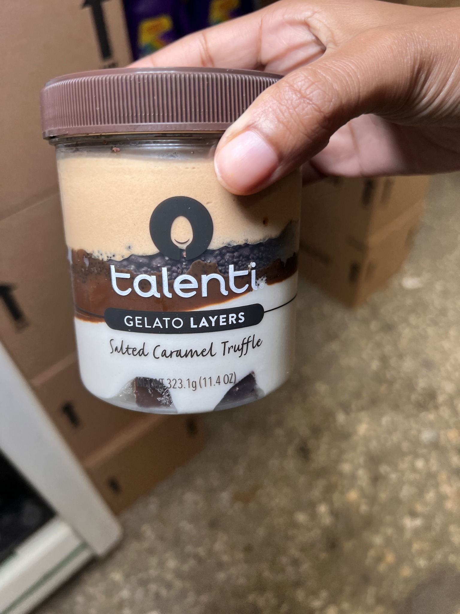 Talenti GELATO LAYERS Salted Caramel Truffle