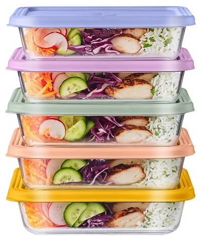 Ello Everyday 10-pc. 4.5-cup glass food storage container set