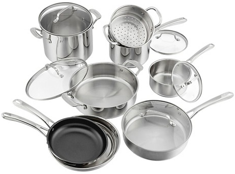 Cuisinart 13-pc. stainless steel cookware set