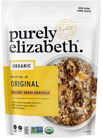 Select Purely Elizabeth granola