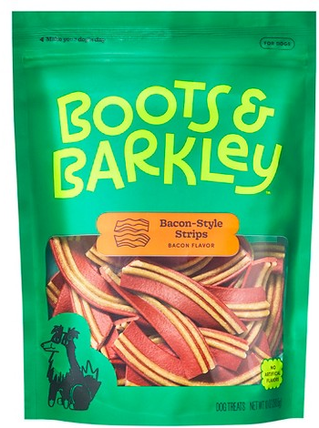 Boots & Barkley 10-oz. bacon-style strips dog treats