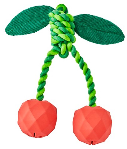 Boots & Barkley cherries dog toy