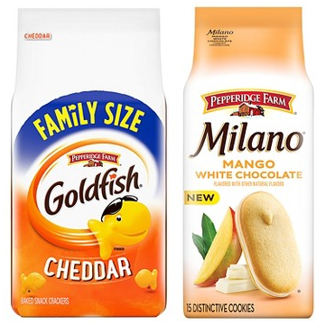Select Pepperidge Farm & Goldfish cookies & snacks