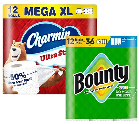 Charmin or Bounty items