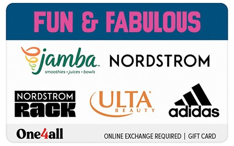 One4all Favorites gift cards