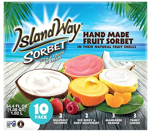 Island Way 10-ct. frozen fruit sorbet