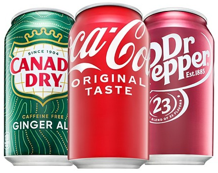 Select Coke, Pepsi, Canada Dry, Dr Pepper & more 12-pk. soda