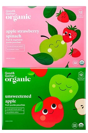 Select Good & Gather organic applesauce pouches