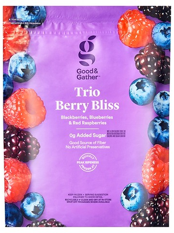 Good & Gather trio berry bliss 48-oz. frozen fruit blend