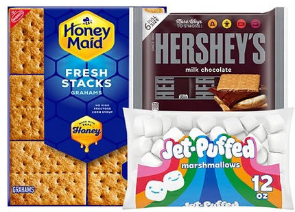 Select Hershey’s candy, Honey Maid snacks & Jet-Puffed marshmallows