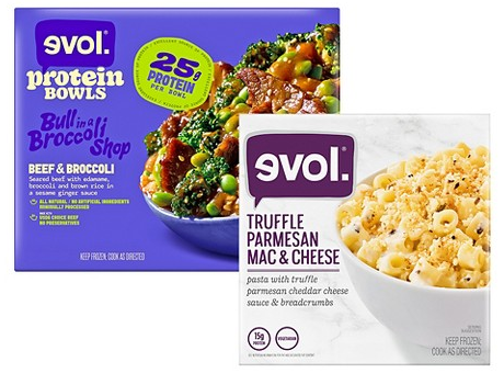 Select Evol frozen meals