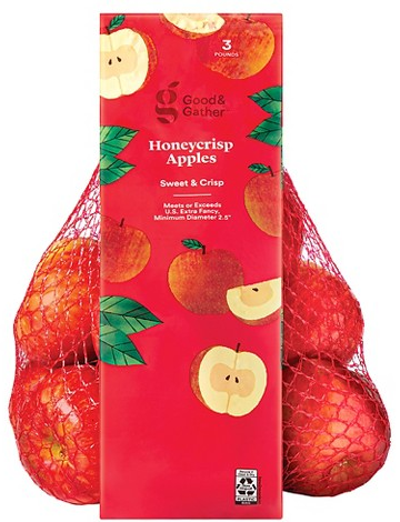 Good & Gather 3-lb. bagged Honeycrisp apples