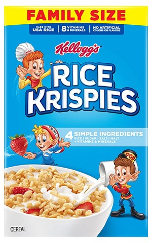 Select Kellogg’s family-size cereal