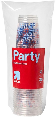 up&up 30-ct. 18-oz. clear disposable cups
