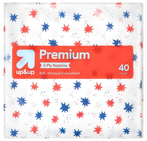 up&up 40-ct. disposable napkins