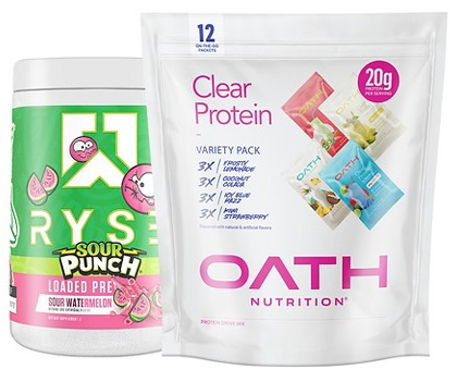 Oath & Ryse nutrition items
