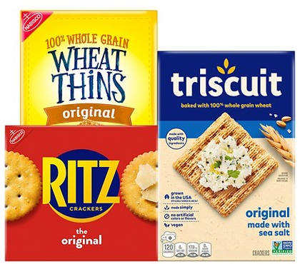 Select Wheat Thins, Ritz & Triscuit snacks