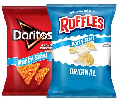 Select Frito-Lay party-size snacks & dips