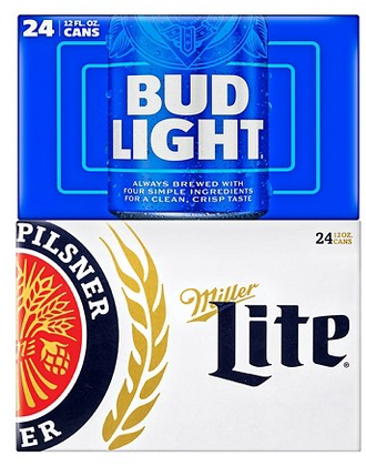Select Miller, Bud & Coors 24-pk. beer