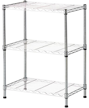 Brightroom 3-tier adjustable metal wire shelving unit