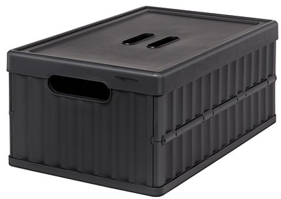 Easy Assembly Hard Sided Bins Black - Brightroom™: Universal Utility Storage