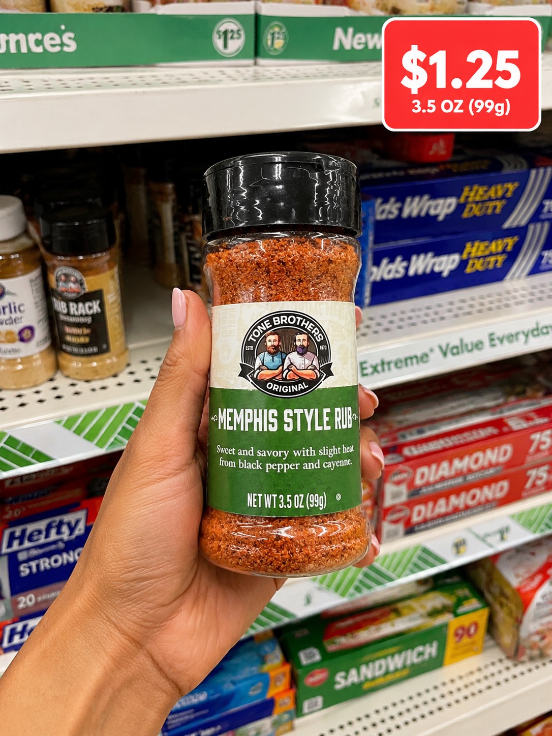 TONE BROTHERS ORIGINAL MEMPHIS STYLE RUB