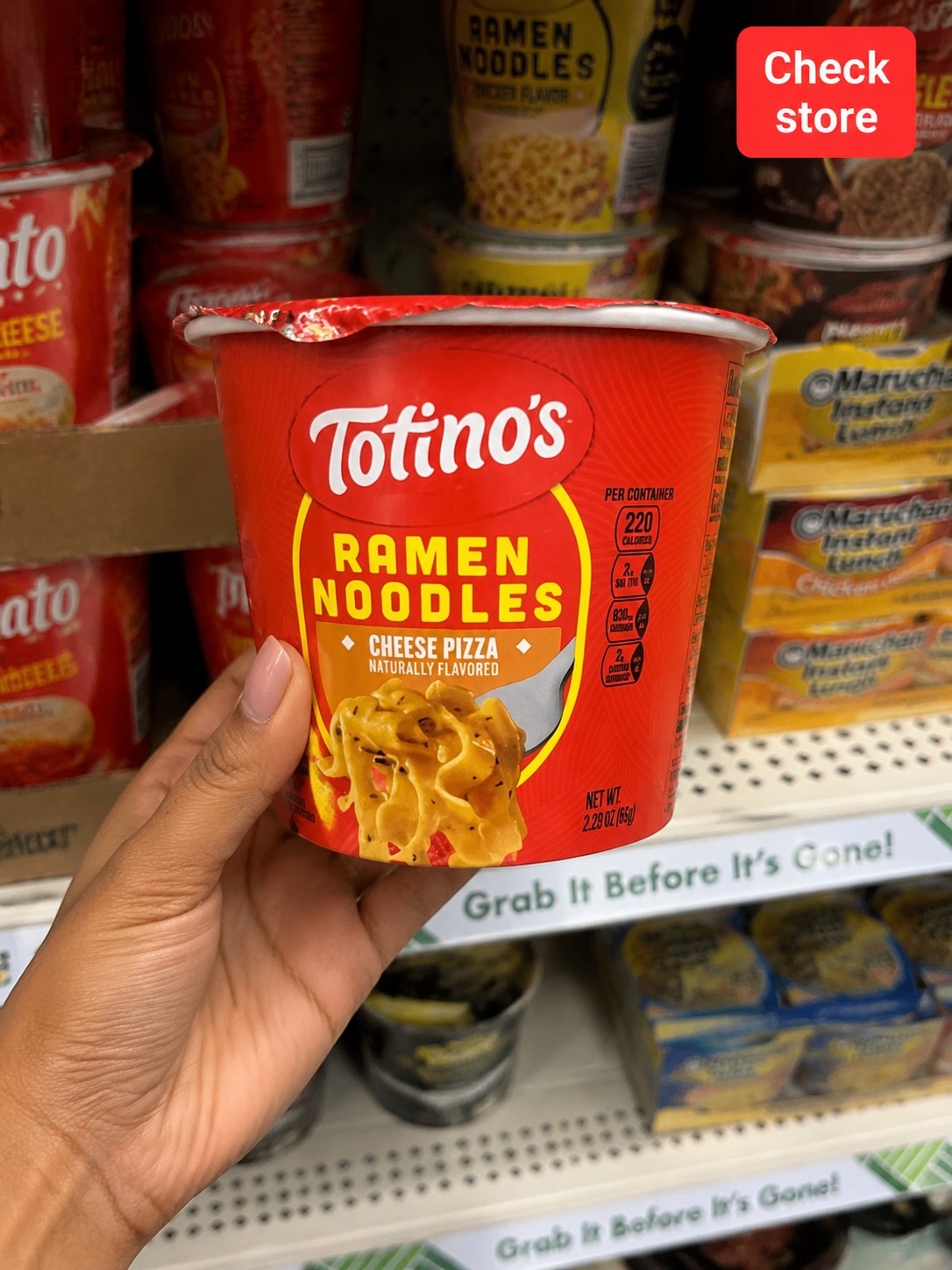 Totino's Ramen Noodles Cheese Pizza Naturally Flavored