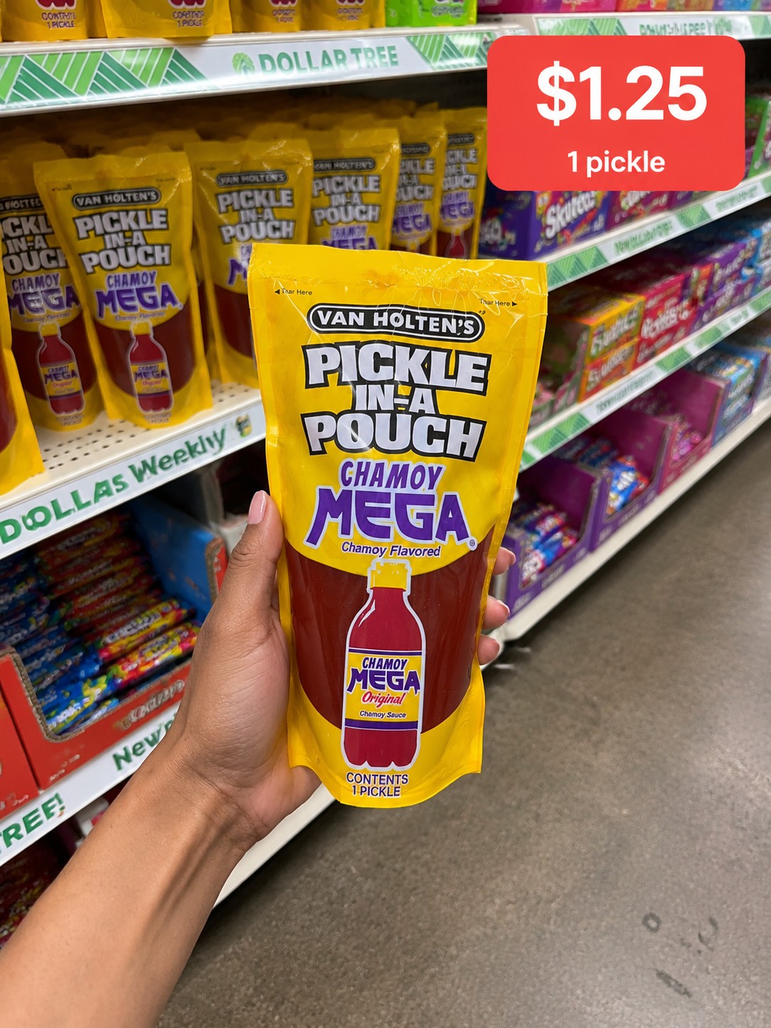 VAN HOLTEN'S PICKLE IN-A POUCH CHAMOY MEGA