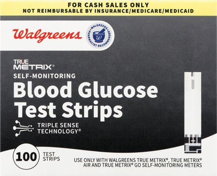 Walgreens Blood Glucose Test Strips, 100 ct.