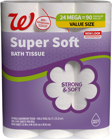 Walgreens Super Soft Bath Tissue or Premium Paper Towels
