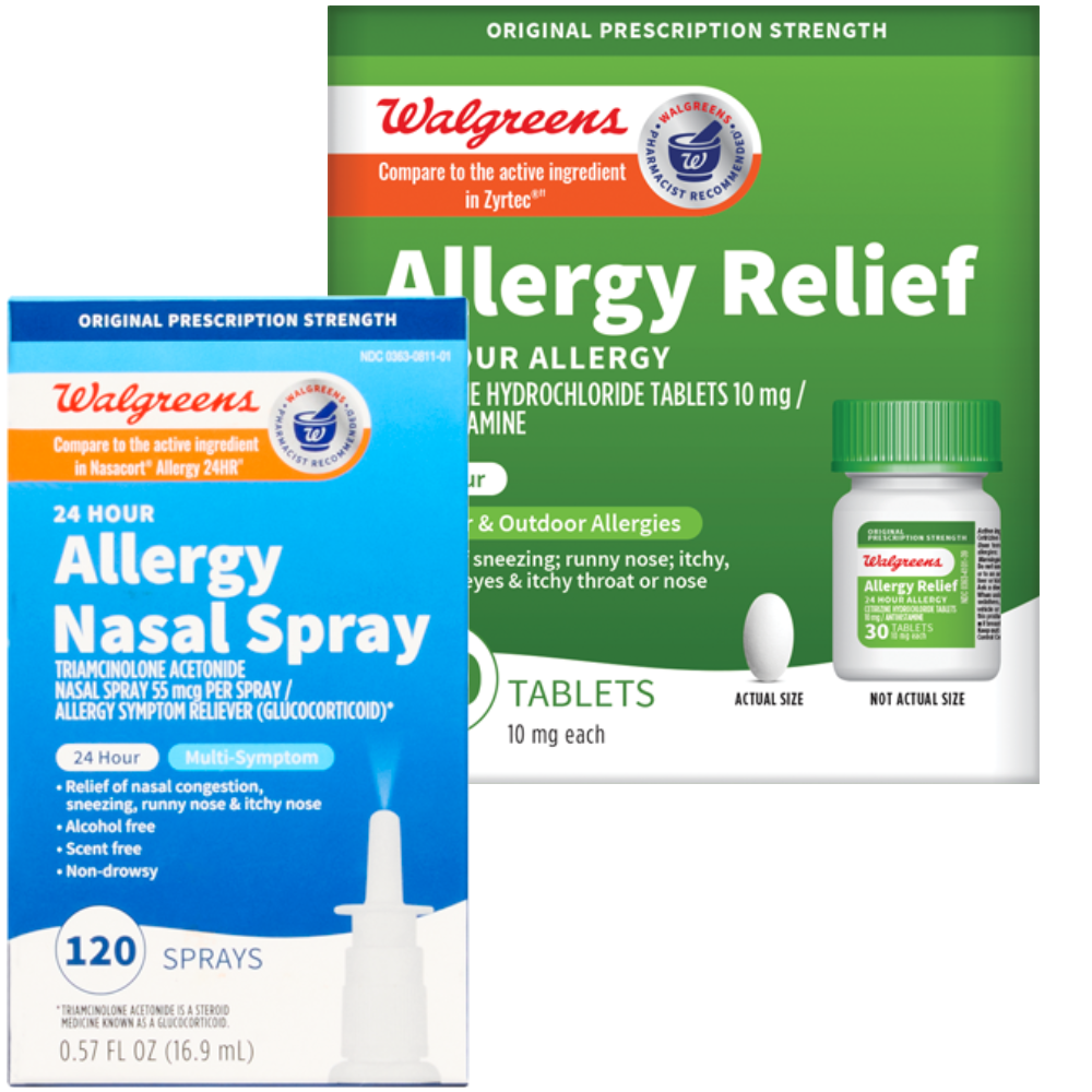 Walgreens Allergy, Cold & Flu Relief or Immune Support