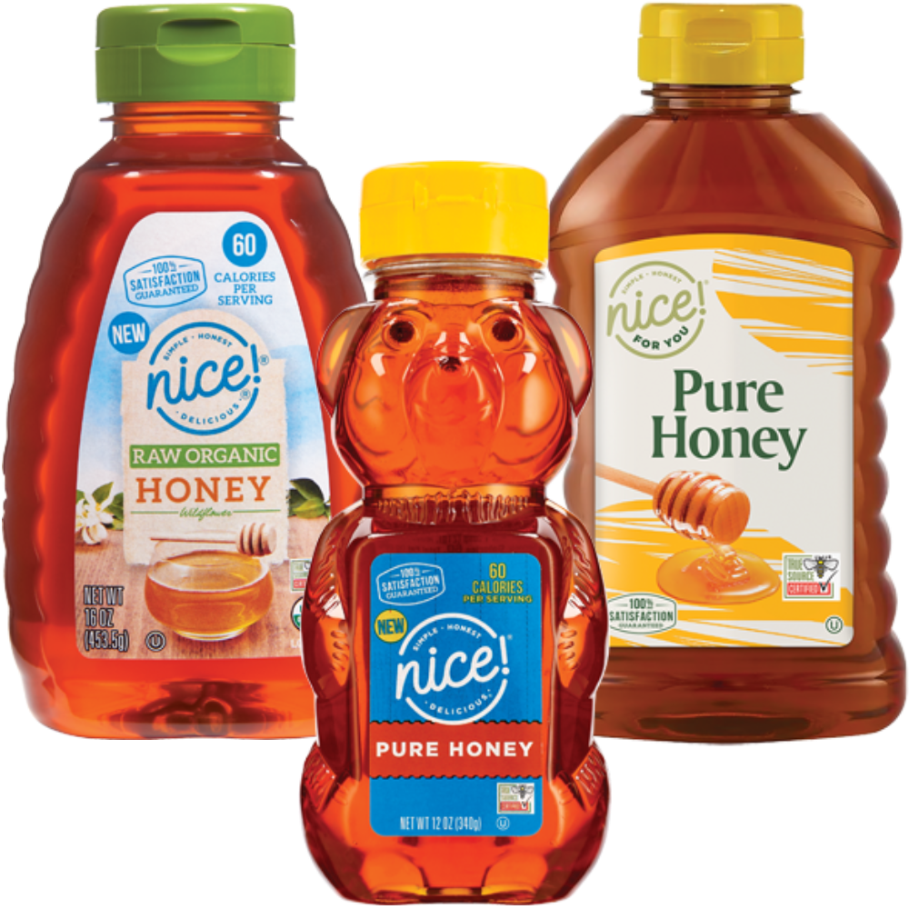 Nice!® Pure or Raw Organic Honey