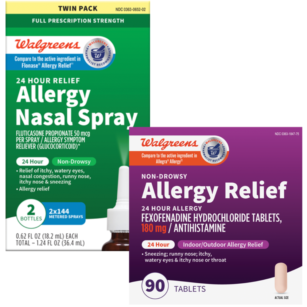 Walgreens Allergy, Cold & Flu Relief or Immune Support
