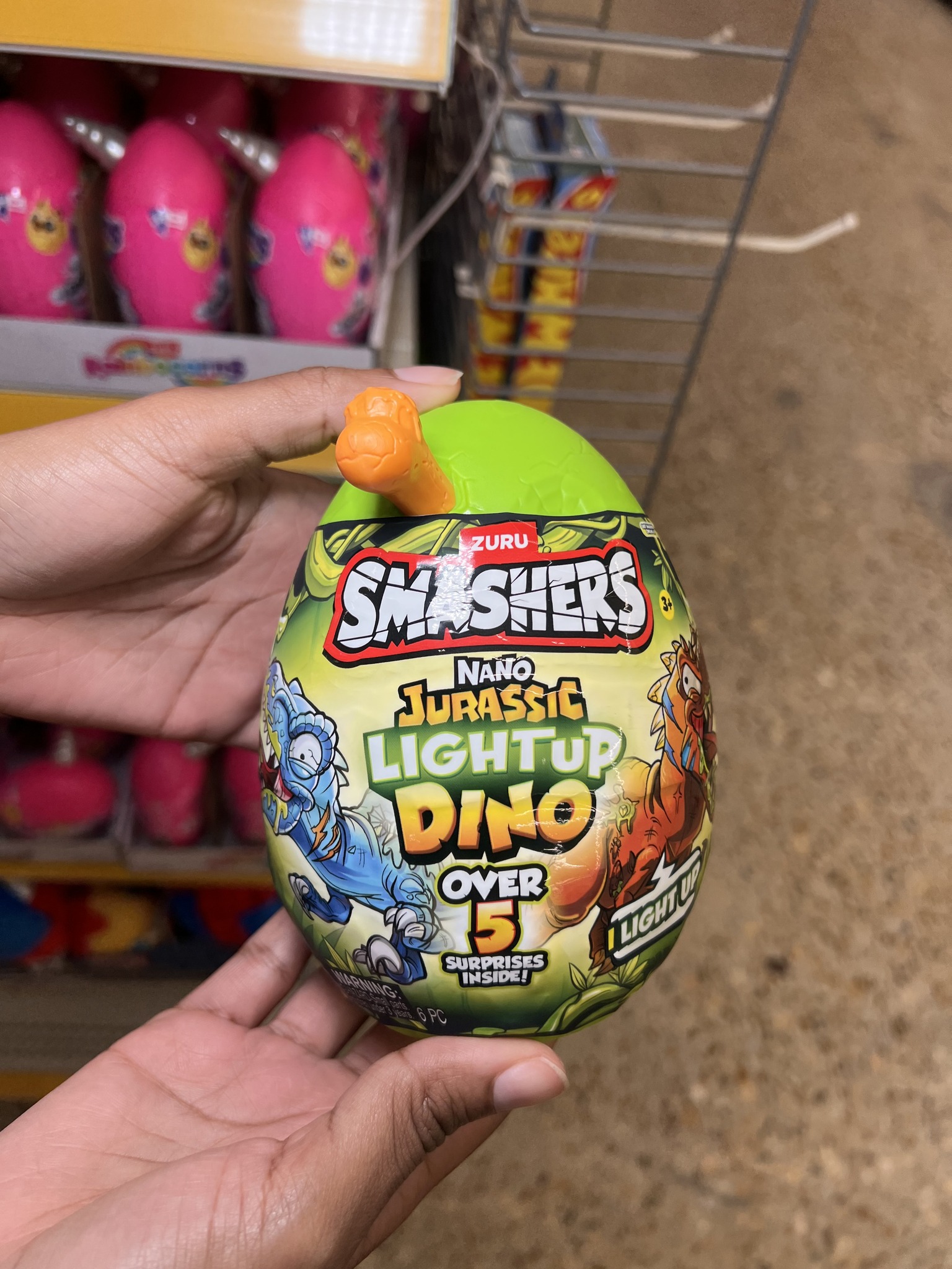 ZURU SMASHERS NANO Jurassic LIGHTUP DINO