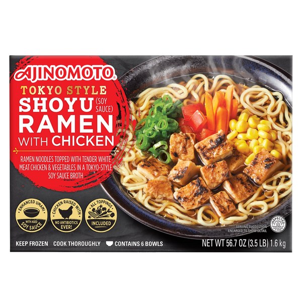 Ajinomoto Shoyu Ramen with Chicken — glass-fragment recall expansion, March 2026