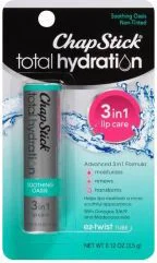 ChapStick Total Hydration Soothing Oasis Moisturizing Lip Balm Tube, 0.12 oz