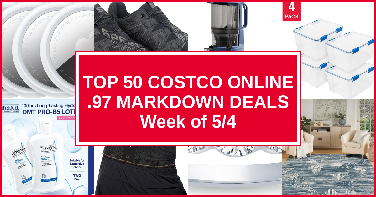 Top 50 Costco Online .97 Markdown Deals — Week of 5/4