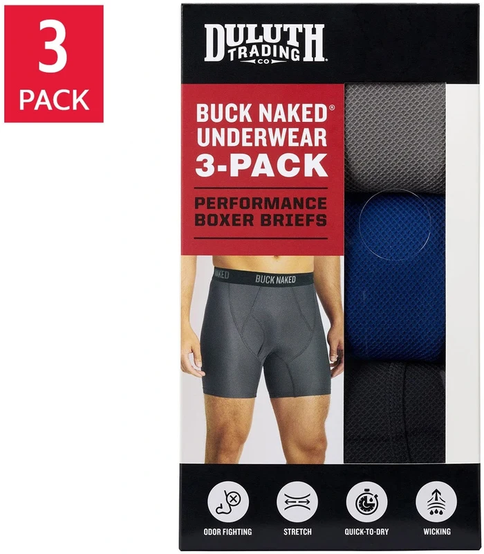Duluth Trading Men's Boxer Brief, 3-pack