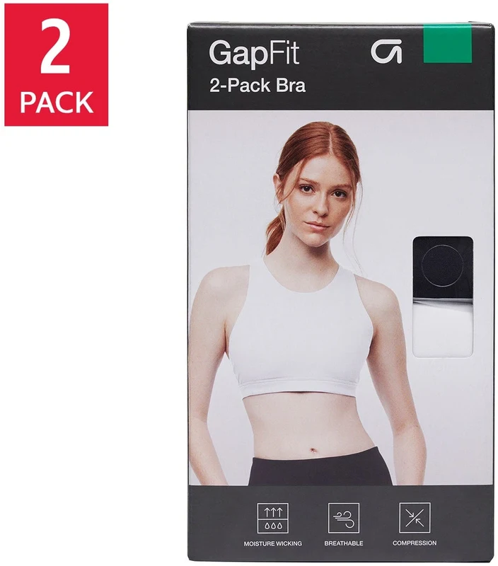 GapFit Women's Sports Bra, 2-pack