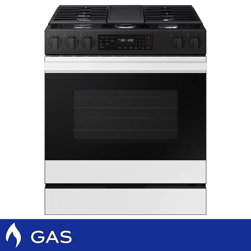 Samsung Bespoke 6.0 cu. ft. Smart Slide-In GAS Range with Air Fry and Convection