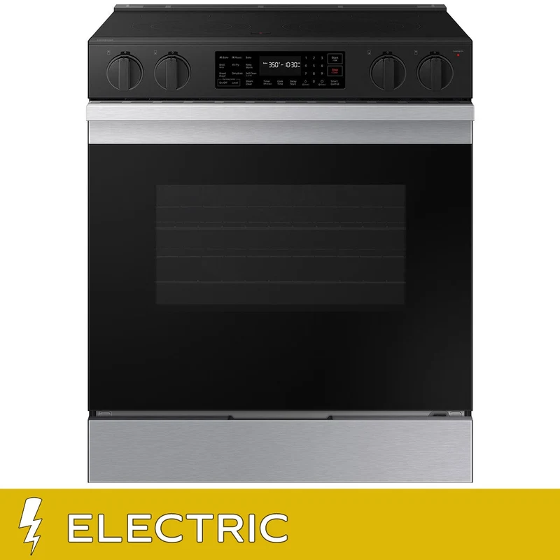Samsung Bespoke 6.3 cu. ft. Smart Slide-in ELECTRIC Range with Convection and Air Fry