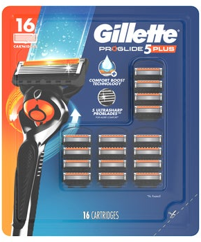 Gillette Proglide Plus Razor Cartridge Refills, 16-count