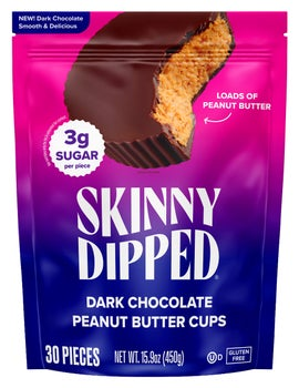 Skinny Dipped Cups, Dark Chocolate Peanut Butter, 30-count