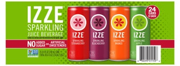IZZE, Sparkling Juice Beverage, Variety Pack, 8.4 fl oz, 24-Count