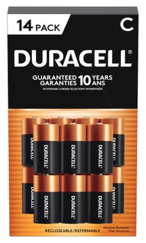 Duracell C Alkaline Batteries, 14-count